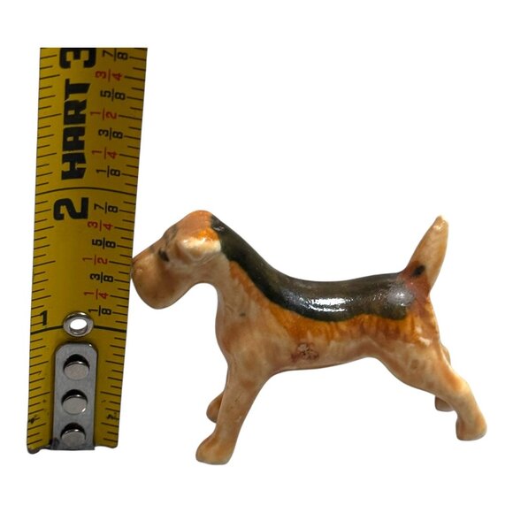 Vintage Airedale terrier figurine by Midwinter Burslem china Dog Miniature Mini - Picture 6 of 8